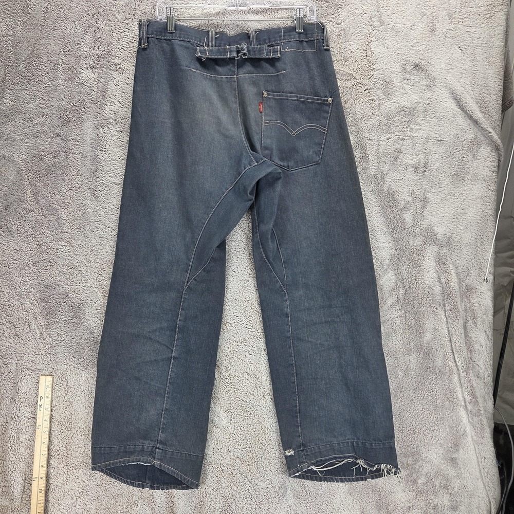 VTG Levis Engineered Jeans Mens Blue Twisted One Pocket Buckle Back Fits 32x30